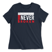 Womens 2X-Large NAVY Relaxed Jersey T-Shirt