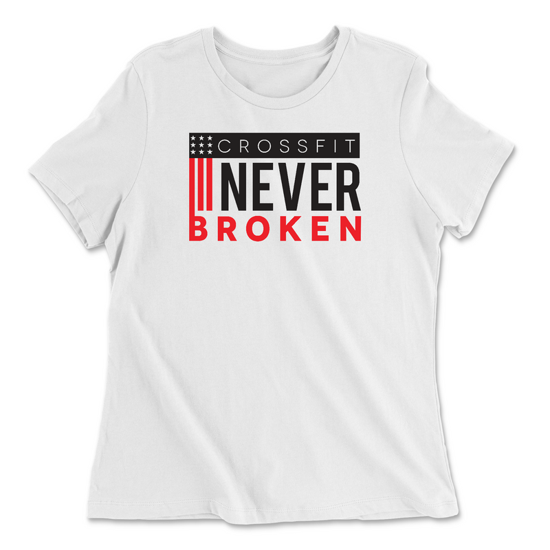 Womens 2X-Large WHITE Relaxed Jersey T-Shirt