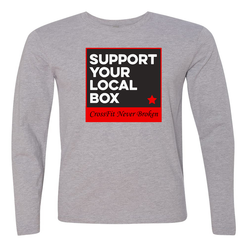 Mens 2X-Large HEATHER_GRAY Long Sleeve