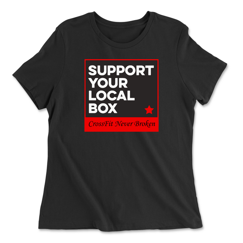 Womens 2X-Large BLACK Relaxed Jersey T-Shirt