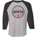 Mens 2X-Large VINTAGEHEATHER_VINTAGE_SMOKE 3/4 Sleeve