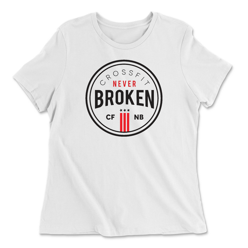 Womens 2X-Large WHITE Relaxed Jersey T-Shirt