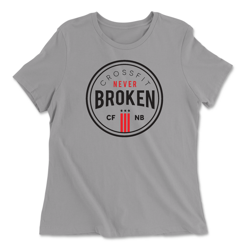 Womens 2X-Large SOLID_ATHLETIC_GREY Relaxed Jersey T-Shirt