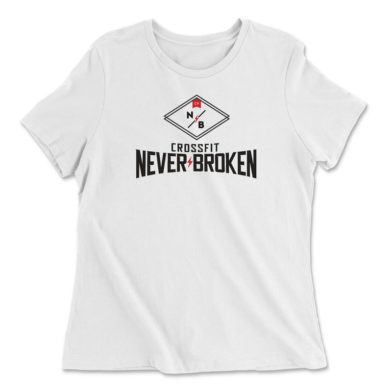 Womens 2X-Large WHITE Relaxed Jersey T-Shirt