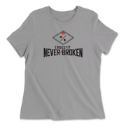 Womens 2X-Large SOLID_ATHLETIC_GREY Relaxed Jersey T-Shirt