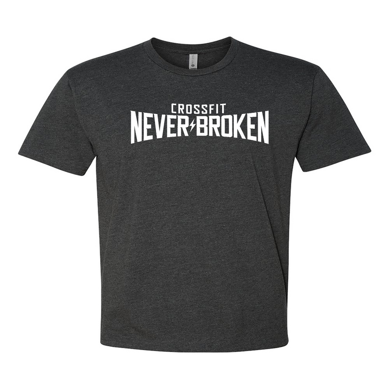 CrossFit Never Broken White Mens - T-Shirt
