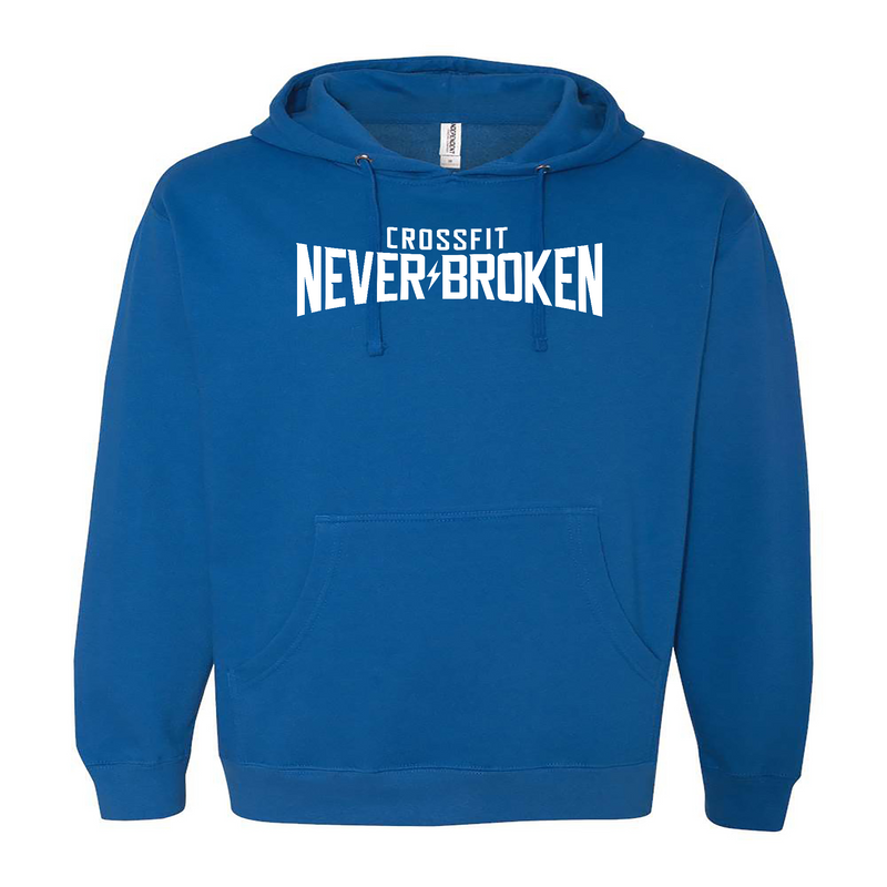 CrossFit Never Broken White Mens - Hoodie