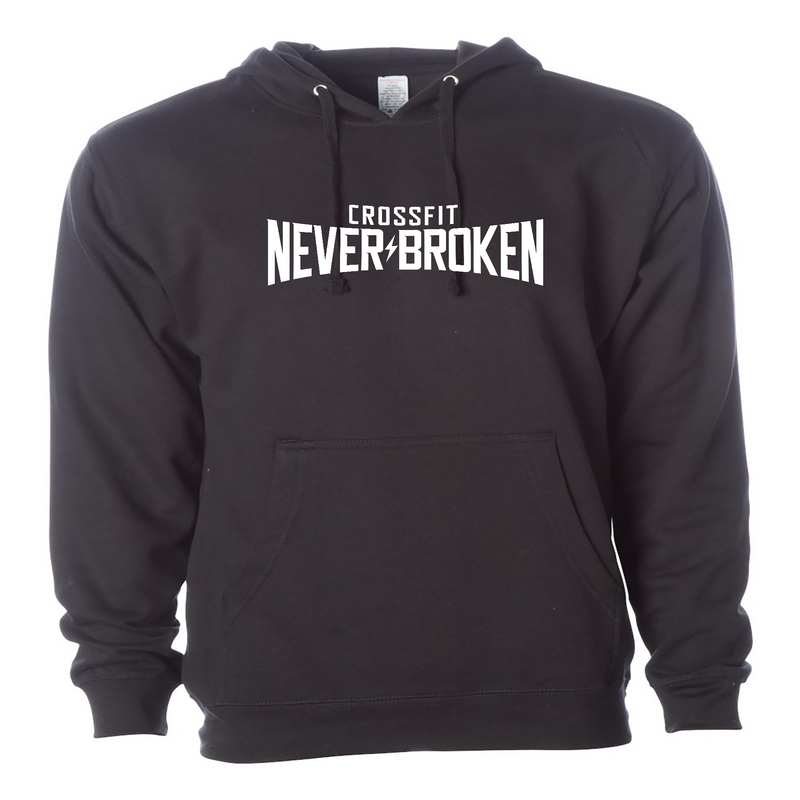 CrossFit Never Broken White Mens - Hoodie