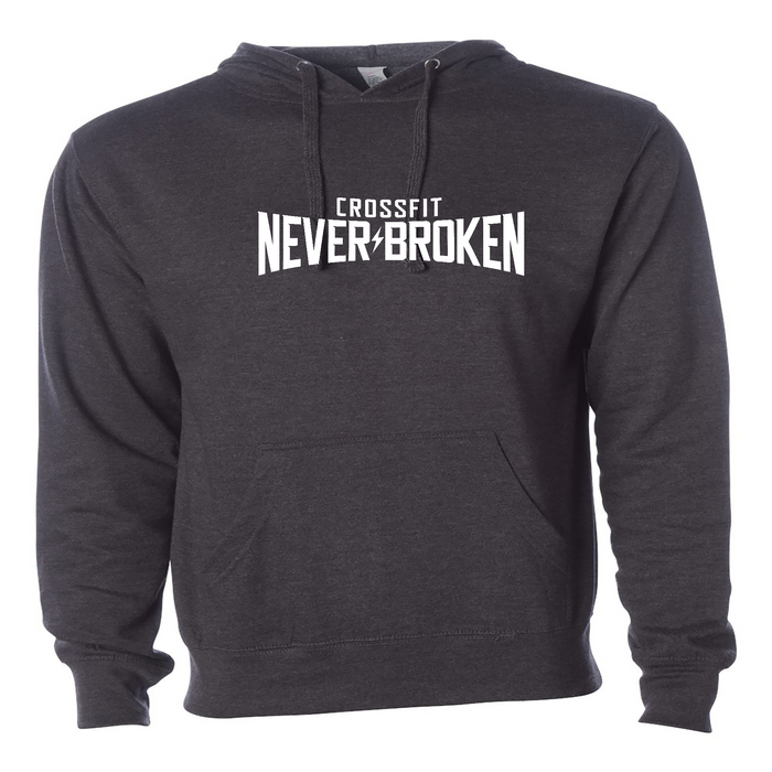 CrossFit Never Broken White Mens - Hoodie