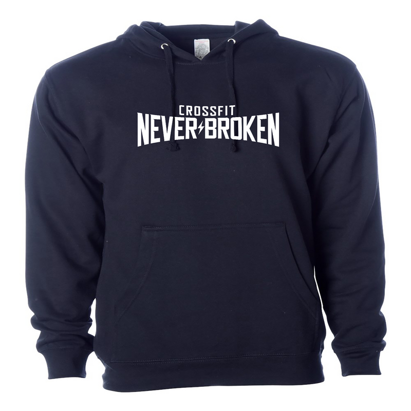 CrossFit Never Broken White Mens - Hoodie