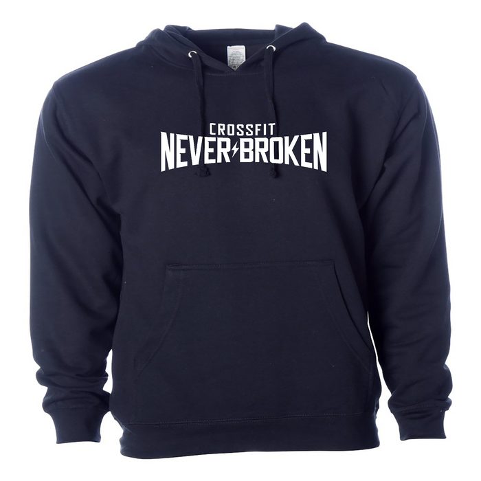 CrossFit Never Broken White Mens - Hoodie