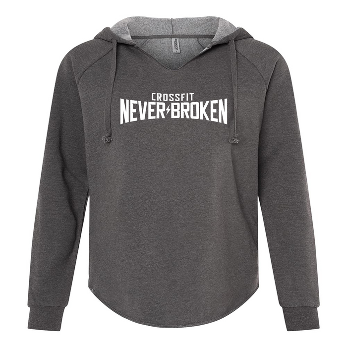 CrossFit Never Broken White Womens - Hoodie