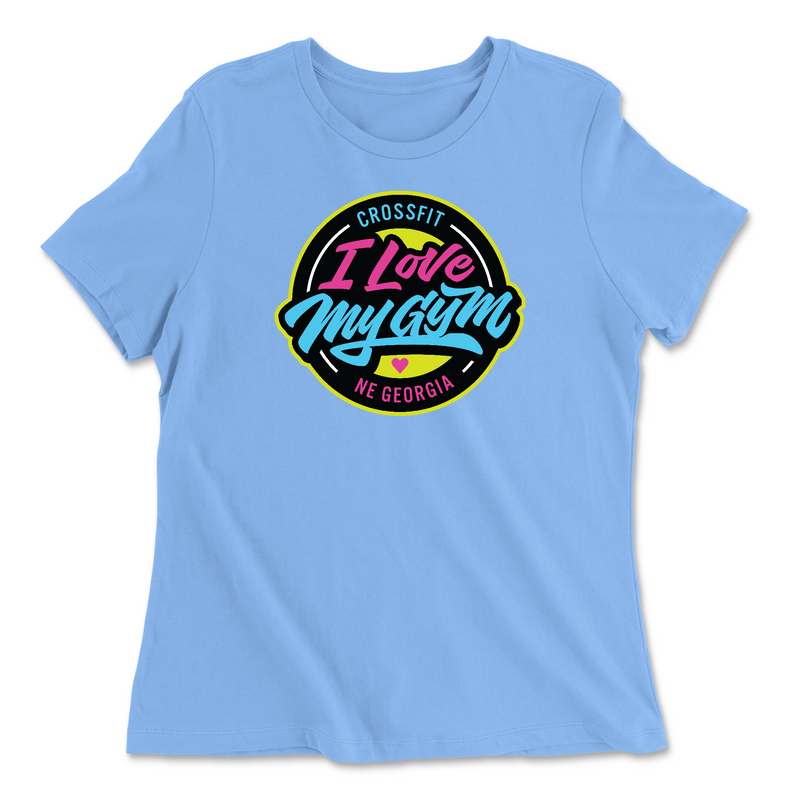 Womens 2X-Large CAROLINA_BLUE Relaxed Jersey T-Shirt