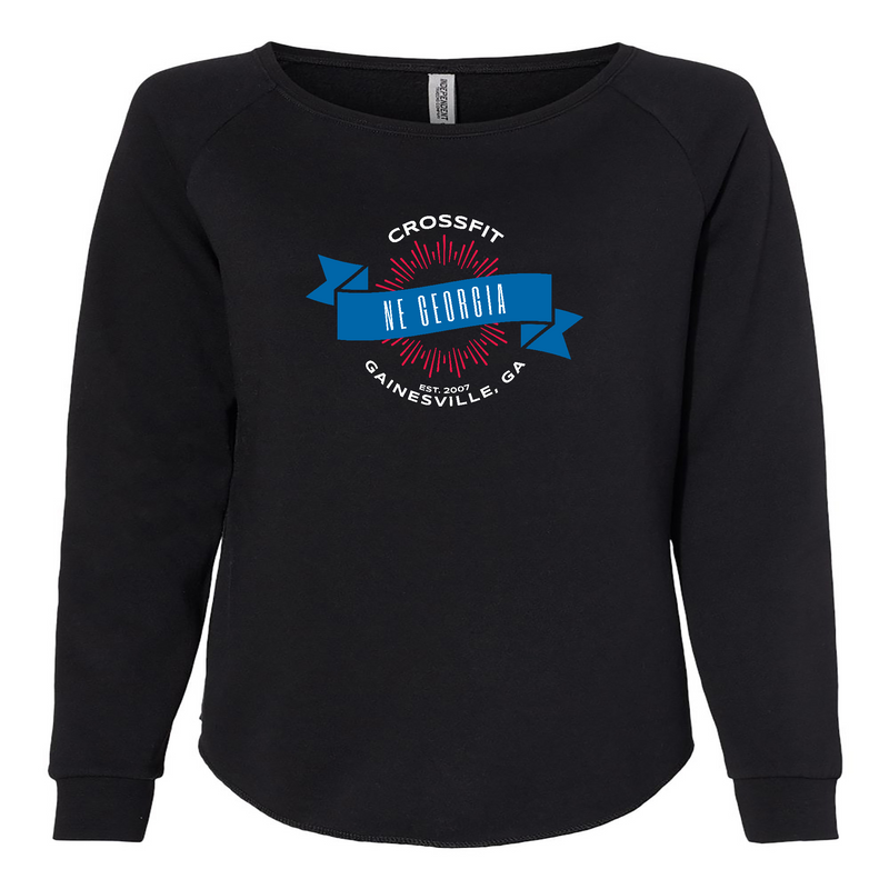 Womens 2X-Large BLACK CrewNeck