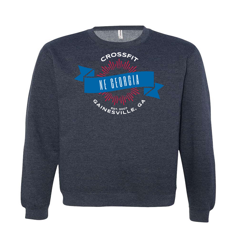 Mens 2X-Large CLASSIC_NAVY_HEATHER Midweight Sweatshirt