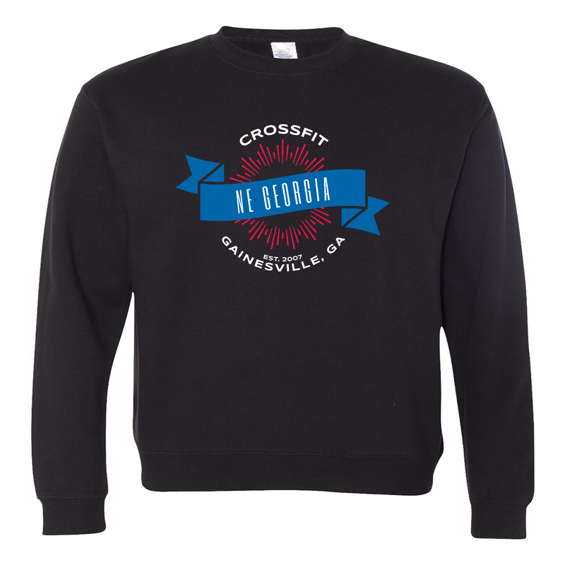 Mens 2X-Large BLACK Midweight Sweatshirt