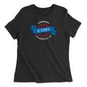 Womens 2X-Large BLACK Relaxed Jersey T-Shirt