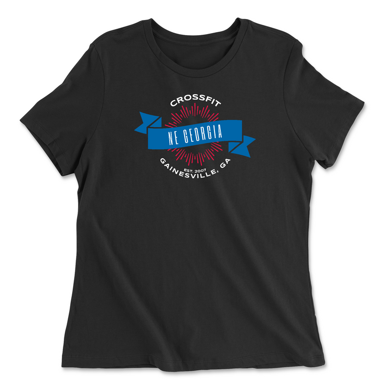 Womens 2X-Large BLACK Relaxed Jersey T-Shirt