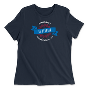 Womens 2X-Large NAVY Relaxed Jersey T-Shirt