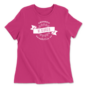 Womens 2X-Large BERRY Relaxed Jersey T-Shirt