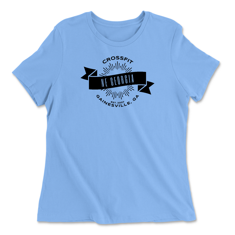 Womens 2X-Large CAROLINA_BLUE Relaxed Jersey T-Shirt