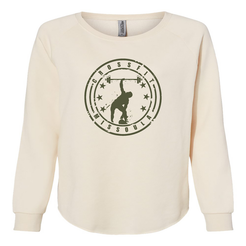 CrossFit Missoula Green Womens - CrewNeck