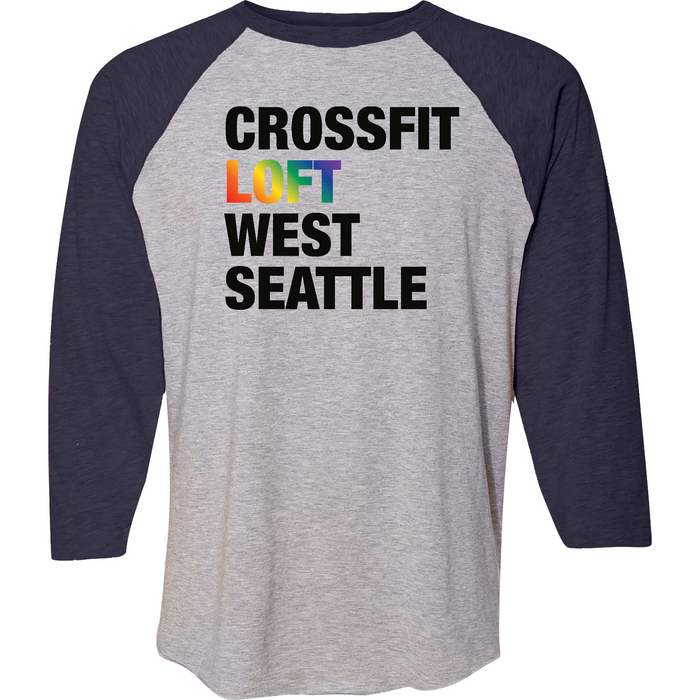 CrossFit Loft Rainbow Mens - 3/4 Sleeve