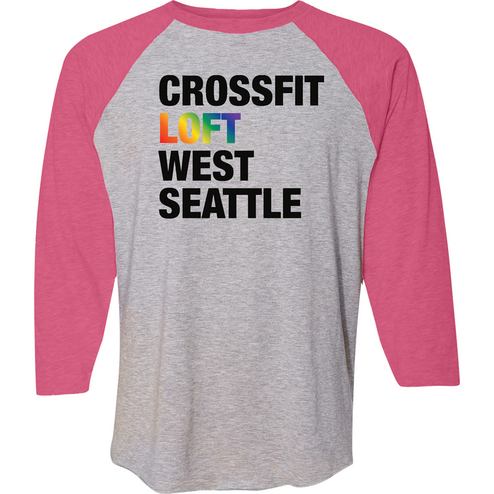 CrossFit Loft Rainbow Mens - 3/4 Sleeve