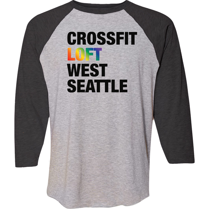 CrossFit Loft Rainbow Mens - 3/4 Sleeve