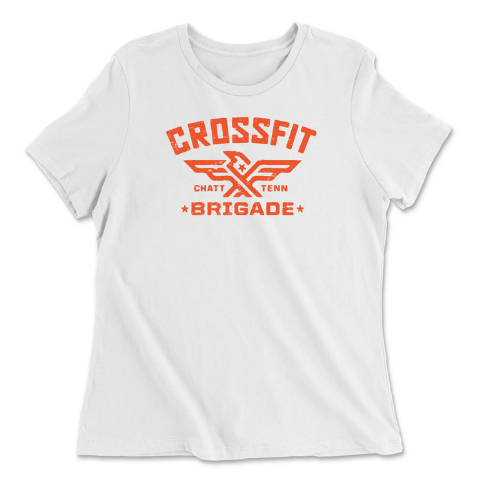 CrossFit Brigade Orange Womens - Relaxed Jersey T-Shirt