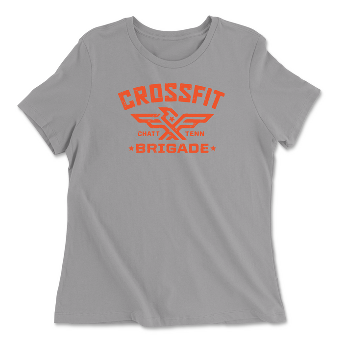 CrossFit Brigade Orange Womens - Relaxed Jersey T-Shirt