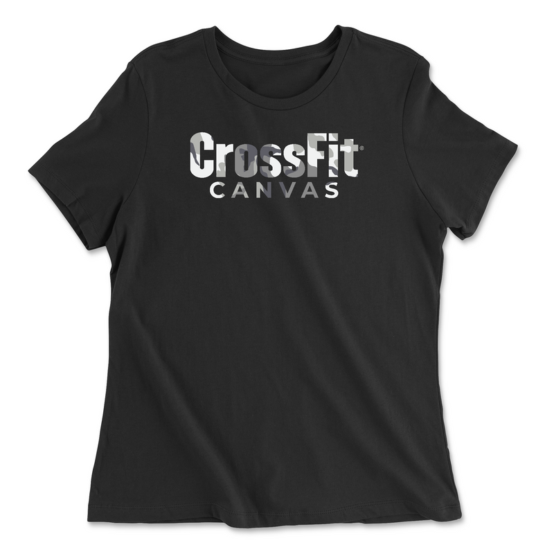 CrossFit Canvas Camo 3 Womens - Relaxed Jersey T-Shirt