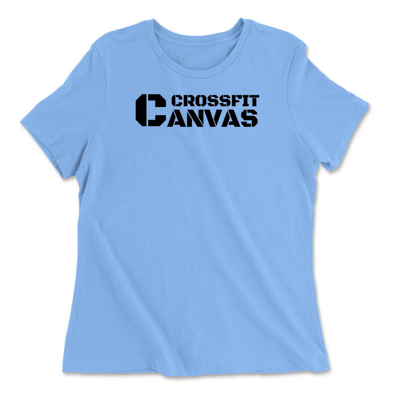 CrossFit Canvas Flag Womens - Relaxed Jersey T-Shirt