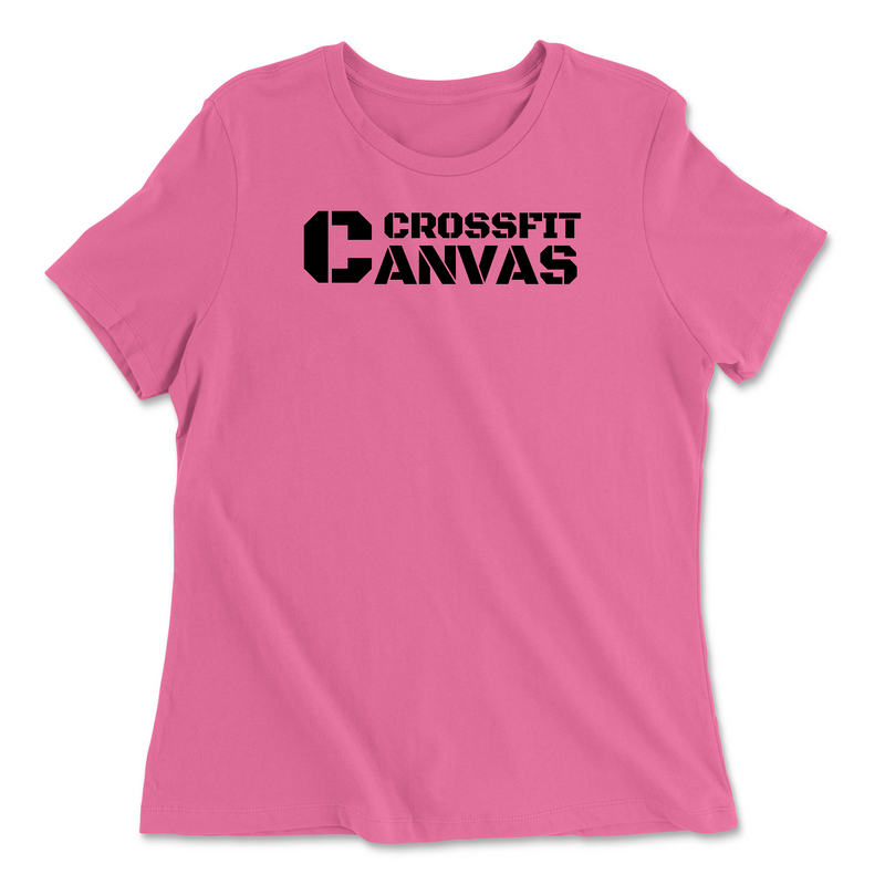 CrossFit Canvas Flag Womens - Relaxed Jersey T-Shirt