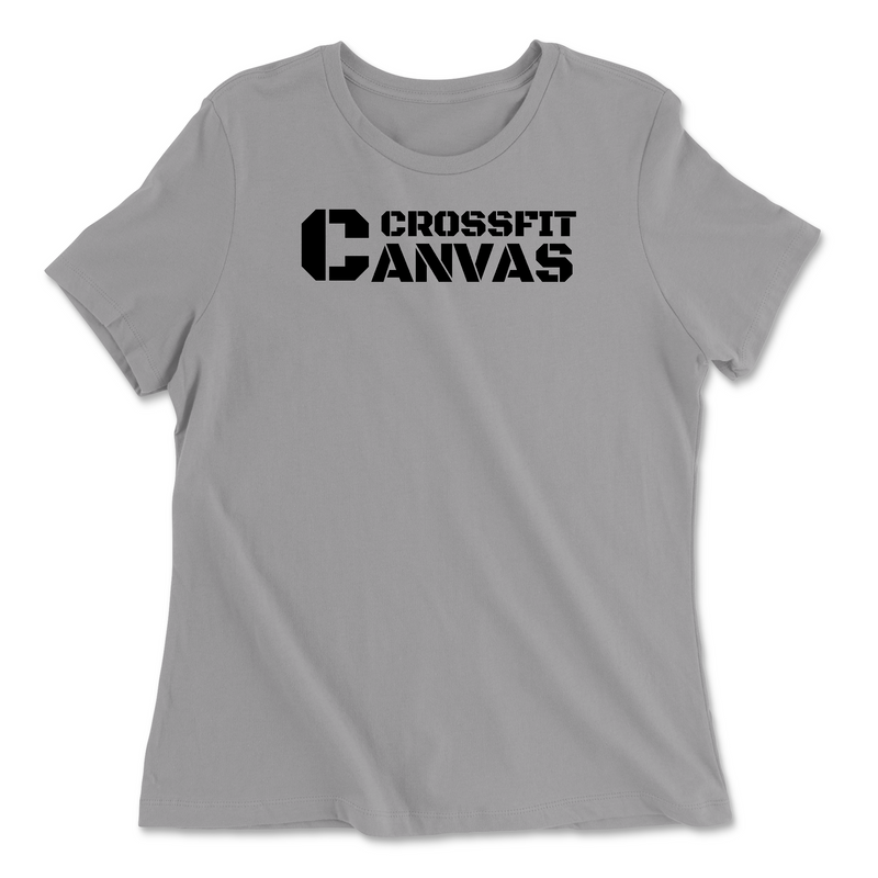 CrossFit Canvas Flag Womens - Relaxed Jersey T-Shirt