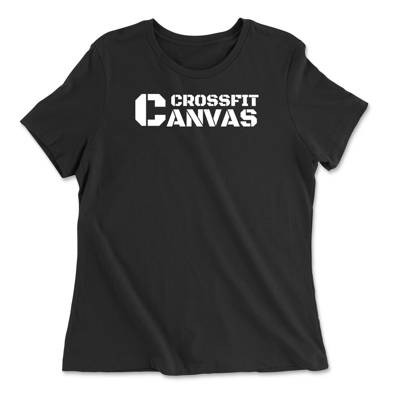 CrossFit Canvas Flag Womens - Relaxed Jersey T-Shirt