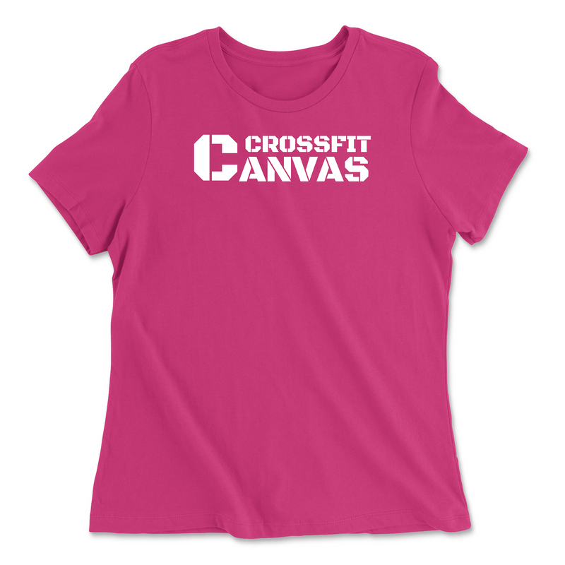 CrossFit Canvas Flag Womens - Relaxed Jersey T-Shirt