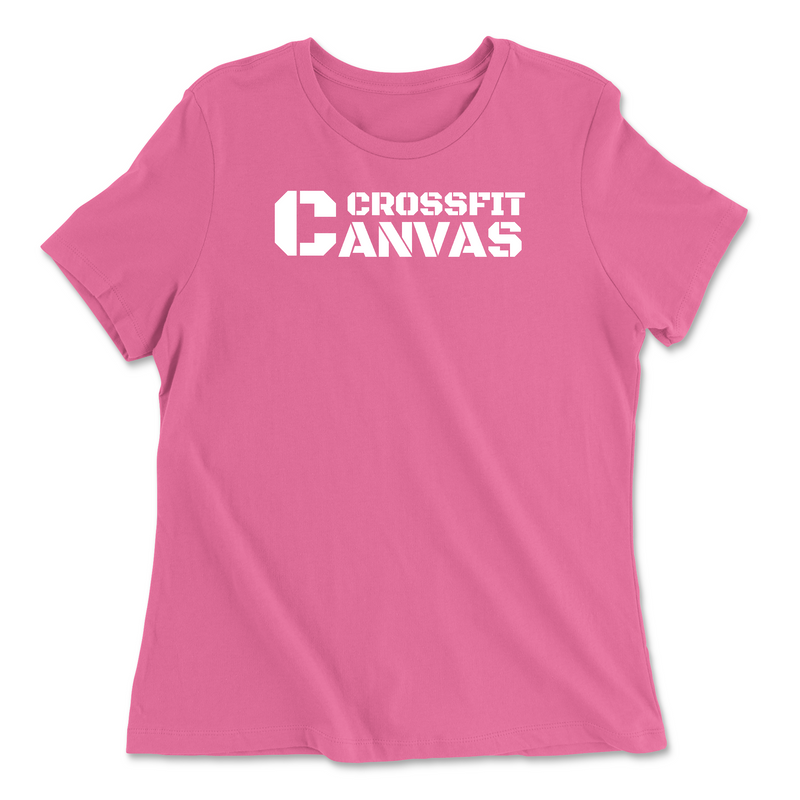 CrossFit Canvas Flag Womens - Relaxed Jersey T-Shirt