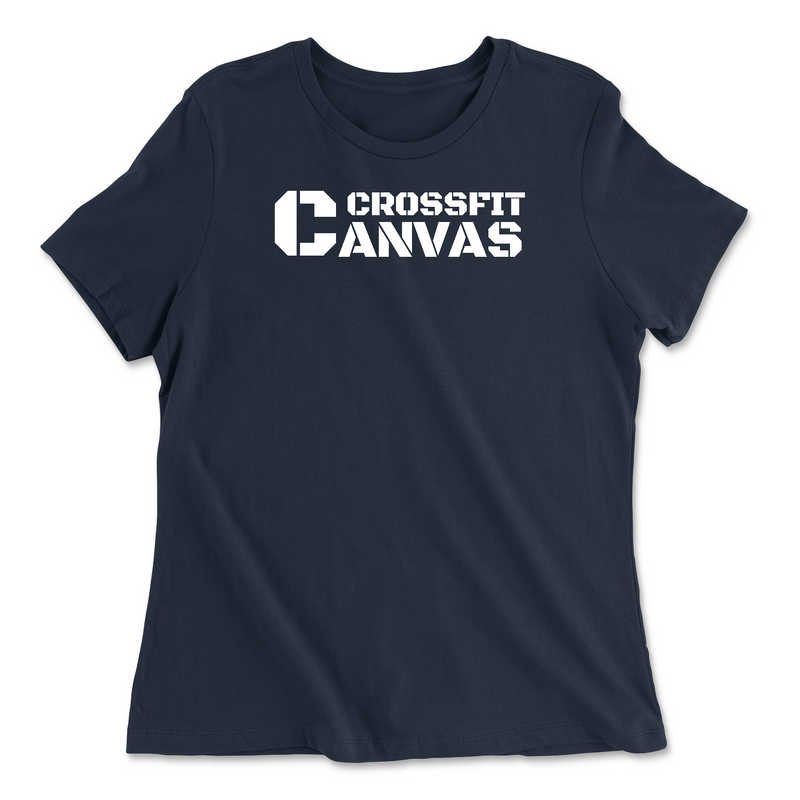 CrossFit Canvas Flag Womens - Relaxed Jersey T-Shirt