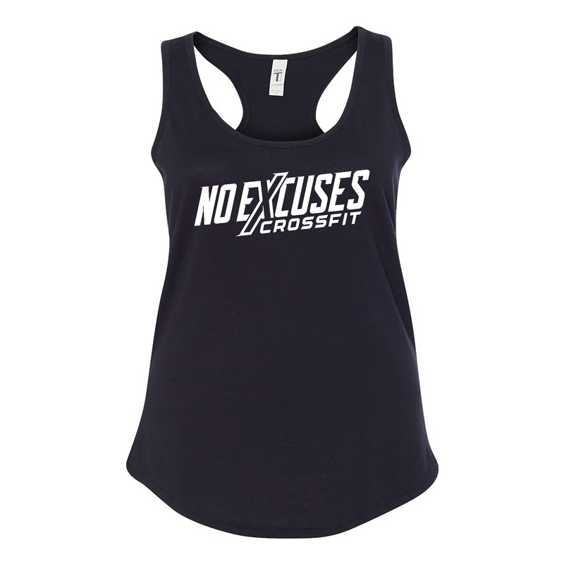 Womens 2X-Large BLACK Tank Top (Front Print Only)