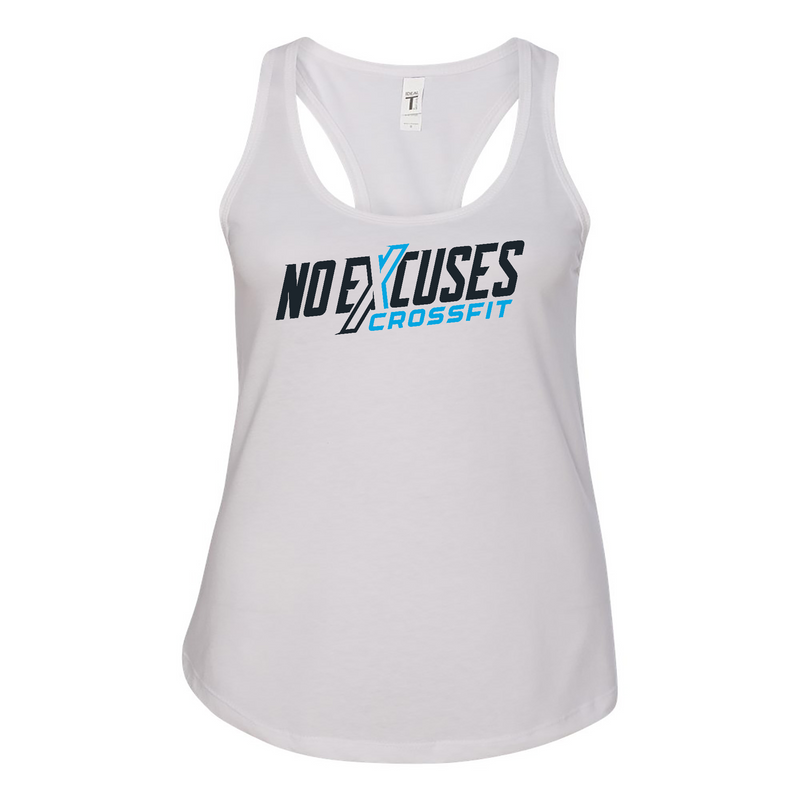 Womens 2X-Large WHITE Tank Top (Front Print Only)