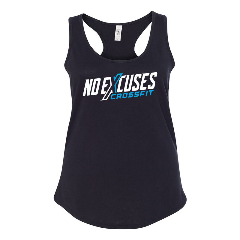 Womens 2X-Large BLACK Tank Top (Front Print Only)