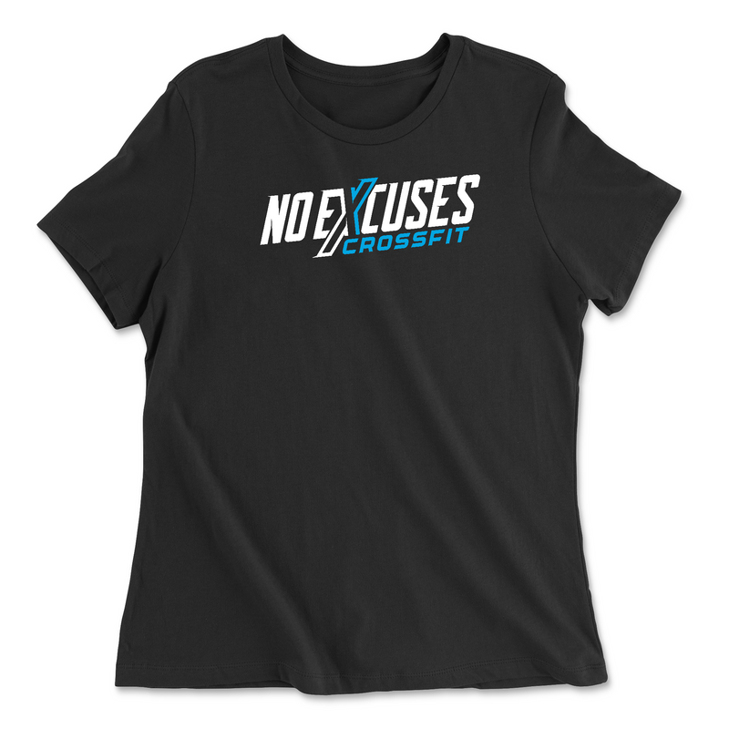 Womens 2X-Large BLACK Relaxed Jersey T-Shirt