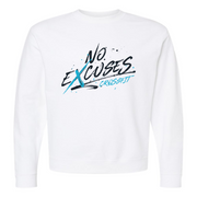 Mens 2X-Large WHITE Midweight Sweatshirt
