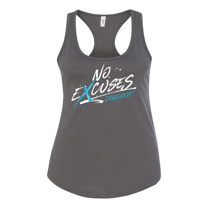 Womens 2X-Large DARK_GRAY Tank Top (Front Print Only)