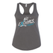 Womens 2X-Large DARK_GRAY Tank Top (Front Print Only)