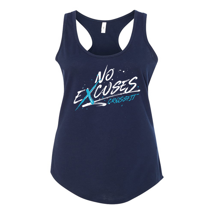 Womens 2X-Large Midnight_Navy Tank Top (Front Print Only)