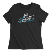 Womens 2X-Large BLACK Relaxed Jersey T-Shirt