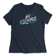 Womens 2X-Large NAVY Relaxed Jersey T-Shirt