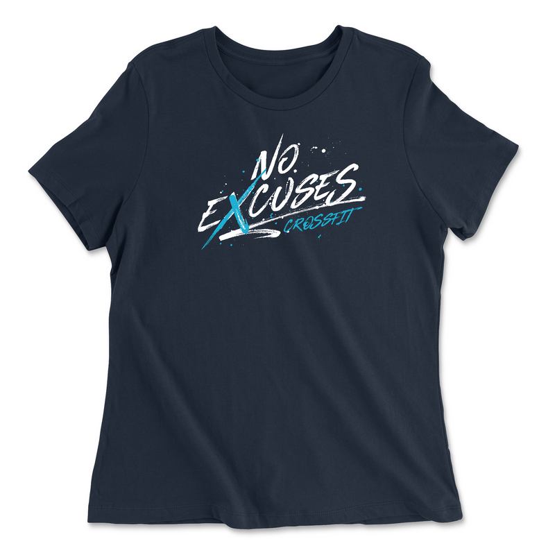 Womens 2X-Large NAVY Relaxed Jersey T-Shirt